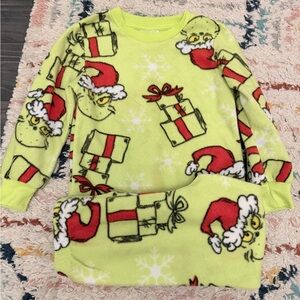 ✨5/$30✨Green Grinch Holiday Sweater Dress-Family Matching